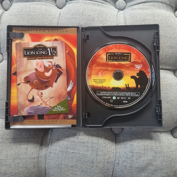 The Lion King Platinum Edition 2 Disc DVD with original inserts, 2003 Re-release - Picture 15 of 16
